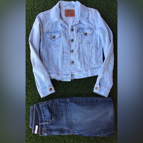 Levi’s Denim Bundle: Jacket (S) & Levi’s High Rise Skinny Jean (W28 L28) - Picture 2 of 16